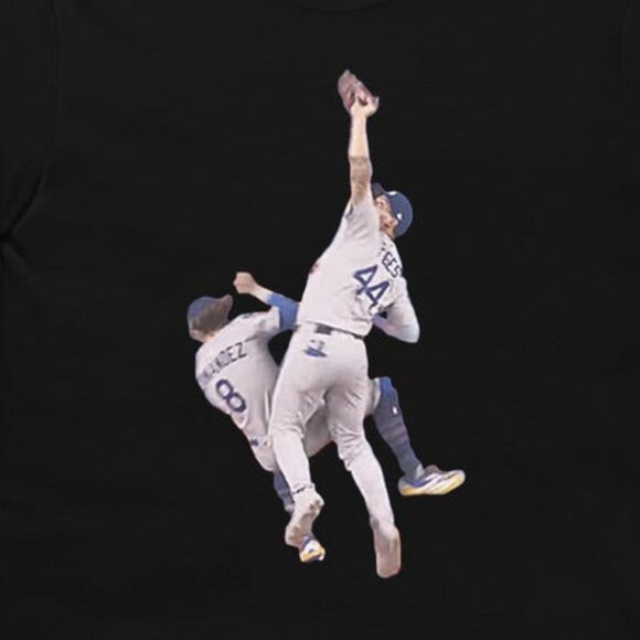 THE CATCH - Famous LA Baseball Champs Champions Outfield Collision Unisex 165 - Picture 2 of 5